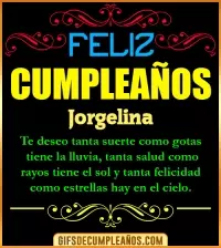 GIF Frases de Cumpleaños Jorgelina
